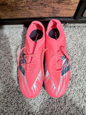 New Balance Furon V7 Dispatch FG Soccer Cleats Pink & Gray